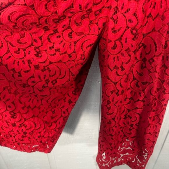 Anthropologie Jaeda Lace Wide-Leg Jumpsuit Moulinette Soeurs Size 8 EUC - Picture 5 of 10